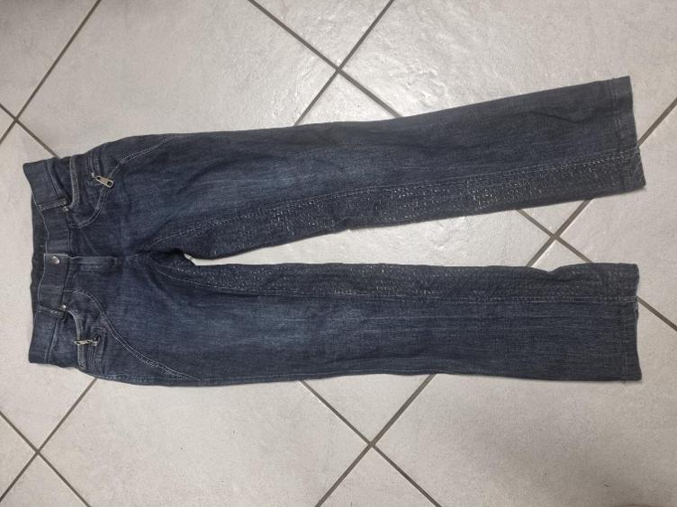 Secondhand-Artikel | Jeans-Reithose Silikon Vollbesatz Gr. 40