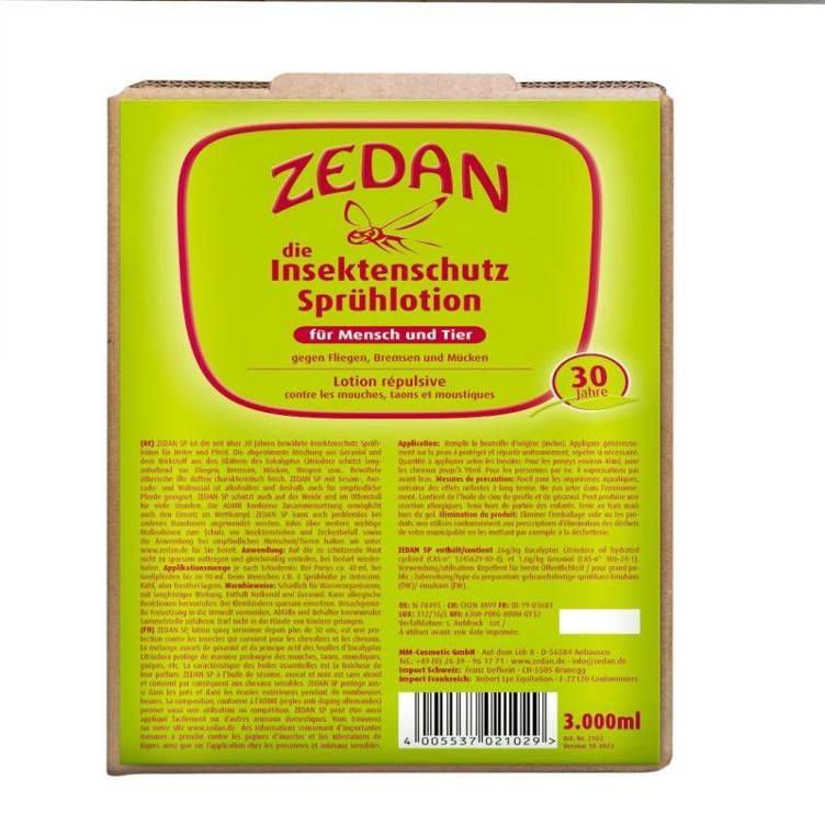 Neuware | Zedan Insektenschutz Sprühlotion Bag-in-Box 3000ml