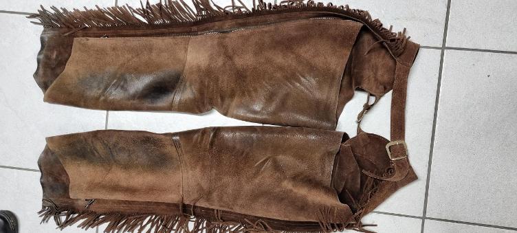Secondhand-Artikel | Wildleder Chaps mit Fransen