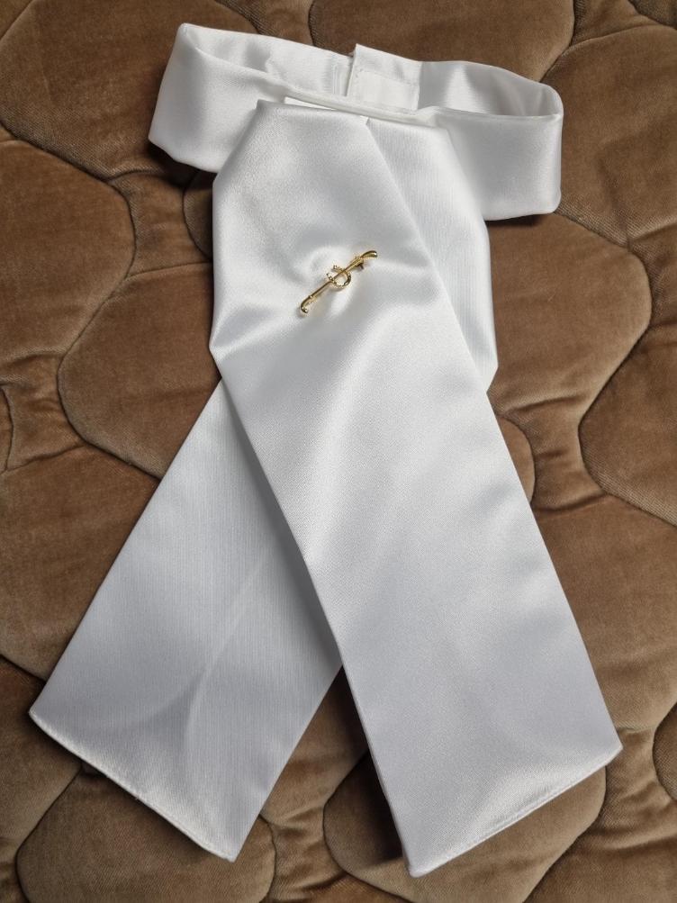Secondhand-Artikel | Plastron mit Nadel