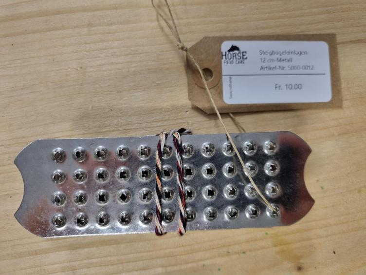 Secondhand-Artikel | Steigbügeleinlagen 12 cm Metall