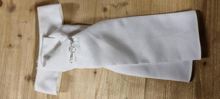 Secondhand-Artikel | Plastron mit Nadel