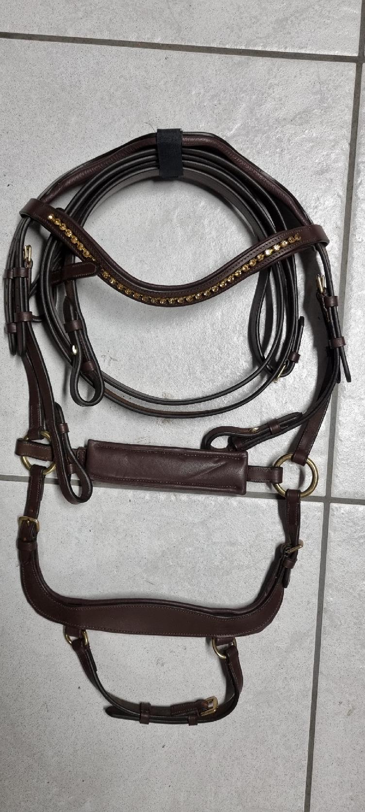 Secondhand-Artikel | Anatomischer Zaum inkl. Lederzügel (Neu)