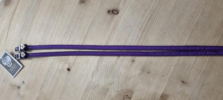 Neuware | Sporenriemli violett mit Glitzerherz