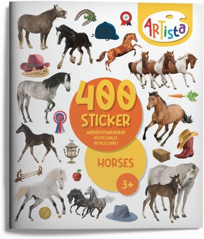400 Sticker wiederverwendbar Horses